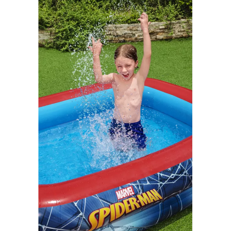 Bestway Piscina gioco, Piscina gonfiabile, 450 L, Rettangolare, 6 anno/i, Spider-Man, Vinile