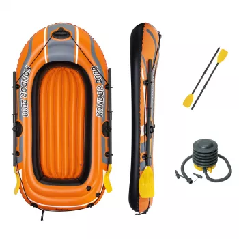 Bestway HYDRO-FORCE Barca gonfiabile - con remi e pompa a pedale