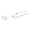 Multibrackets M Universal Cable Cover White 50mm-W 1600-L, bianco, alluminio, 50 mm, 1 pz., 64 mm, 1620 mm