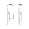 Multibrackets M Universal Wallmount Super slim Small argento, 66 cm (26