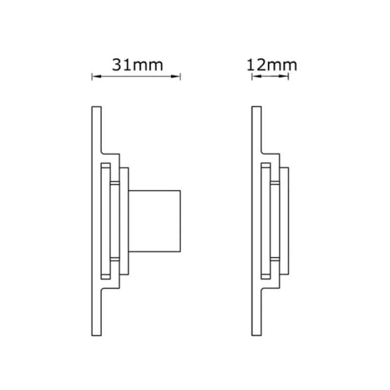 Multibrackets M Universal Wallmount Super slim Small argento, 66 cm (26