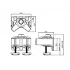 Multibrackets M Desktopmount Single / Dual / Triple Stand morsetto da tavolo