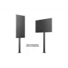 Multibrackets M Display Stand 180 Single nero con montaggio a pavimento