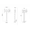 Multibrackets M Display Stand 180 Single nero con montaggio a pavimento