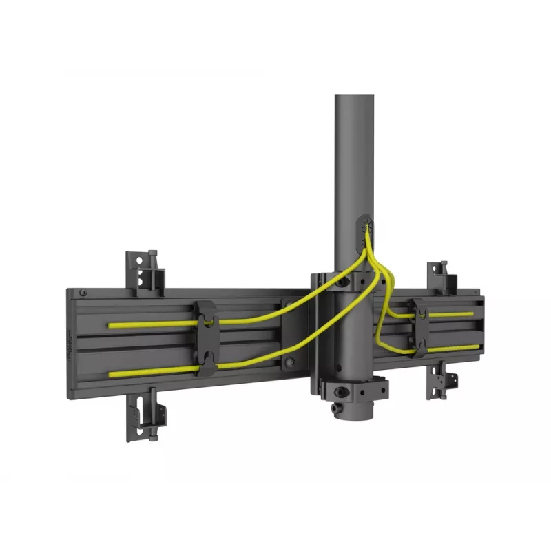 Multibrackets M Pro Series - Clip per gestione cavi confezione da 6, clip per gestione cavi, nero, plastica, 100 g, 90 mm, 30 mm