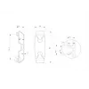 Multibrackets M Pro Series - Clip per gestione cavi confezione da 6, clip per gestione cavi, nero, plastica, 100 g, 90 mm, 30 mm