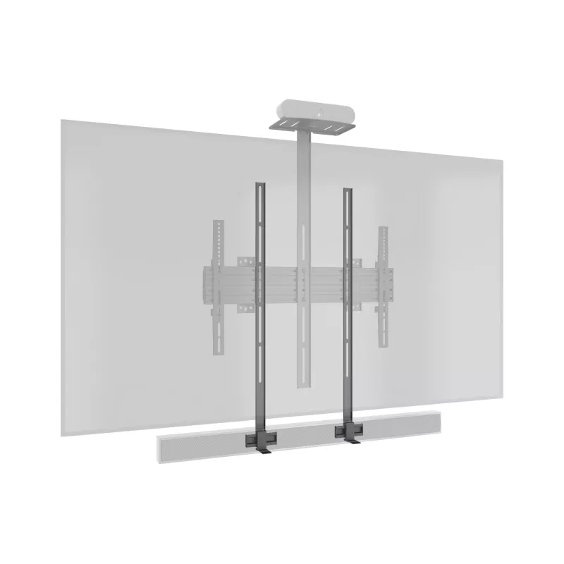 Multibrackets M Pro Series - Supporto soundbar XL, nero, acciaio, 15 kg, 165,1 cm (65