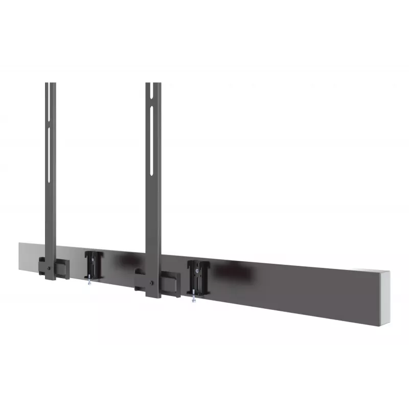 Multibrackets M Pro Series - Supporto soundbar XL, nero, acciaio, 15 kg, 165,1 cm (65