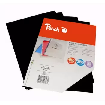Peach Apparecchi per ufficio A4 nero 100 pz.