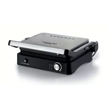 Ariete 1934 MetalGrill 3in1, grill elettrico per cottura mista, 2000 W, 3 modalità di cottura, piastre antiaderenti, argento/nero