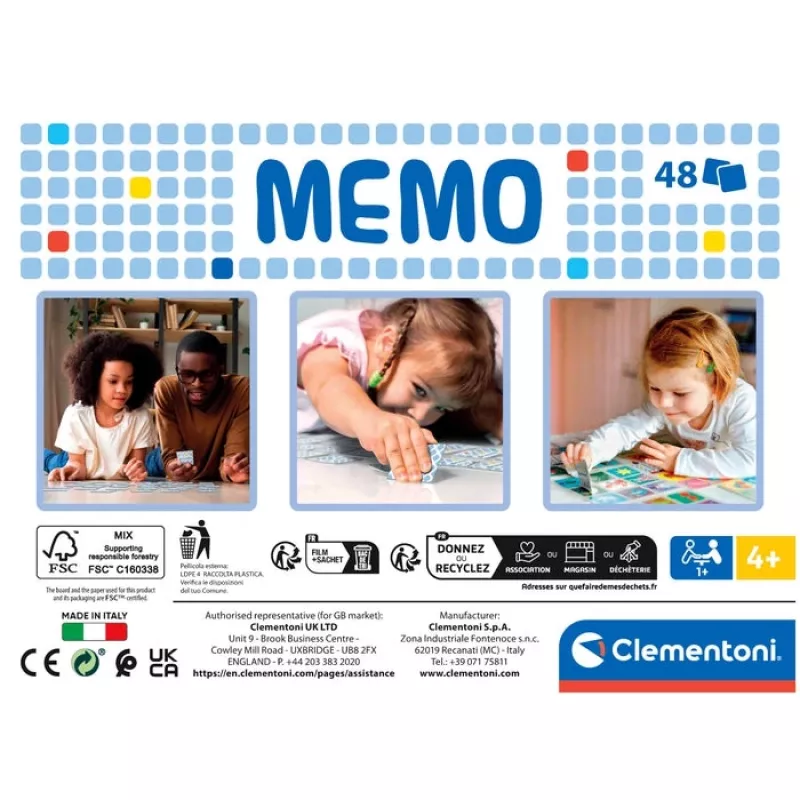 Clementoni 18314 Gioco da tavolo/carte Memory