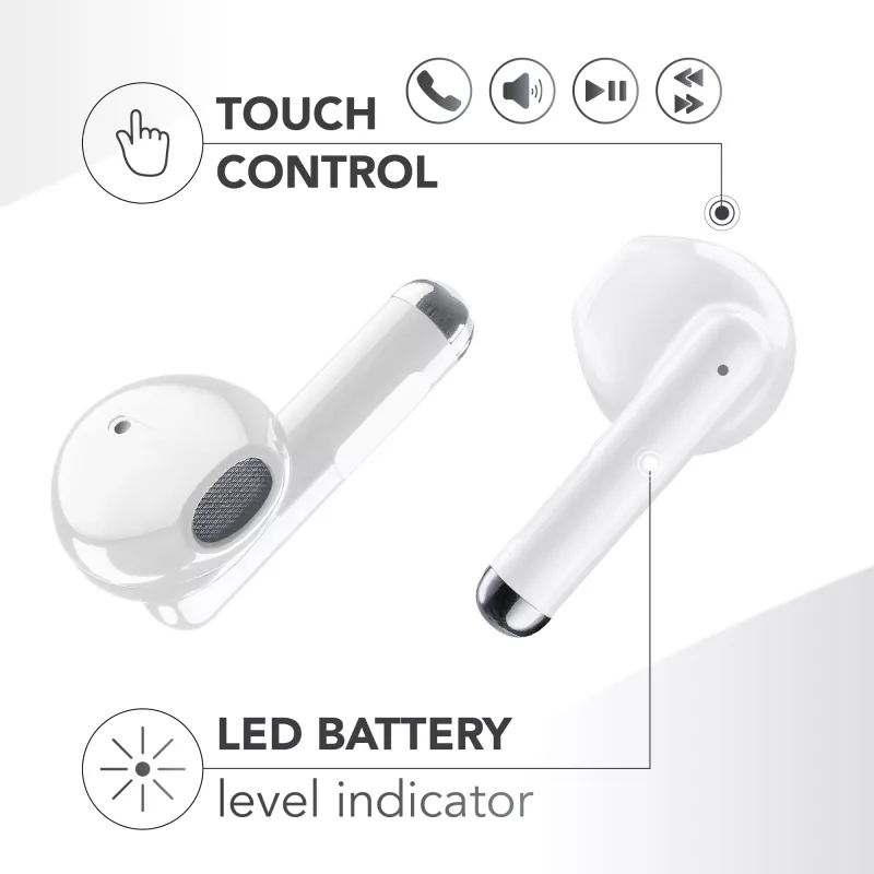 Music Sound Breeze Auricolari Bluetooth in-ear in stile capsula con custodia colorata