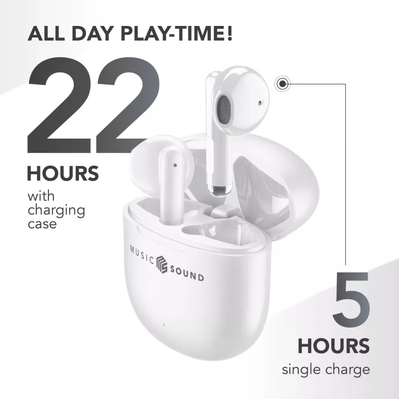 Music Sound Breeze Auricolari Bluetooth in-ear in stile capsula con custodia colorata