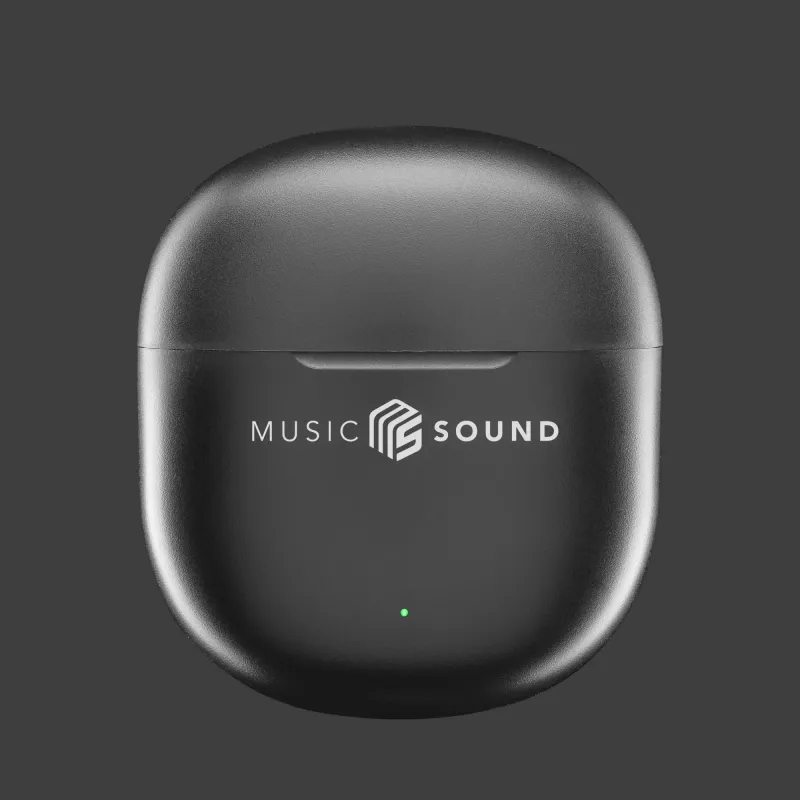 Music Sound Breeze Auricolari Bluetooth a capsula con custodia colorata