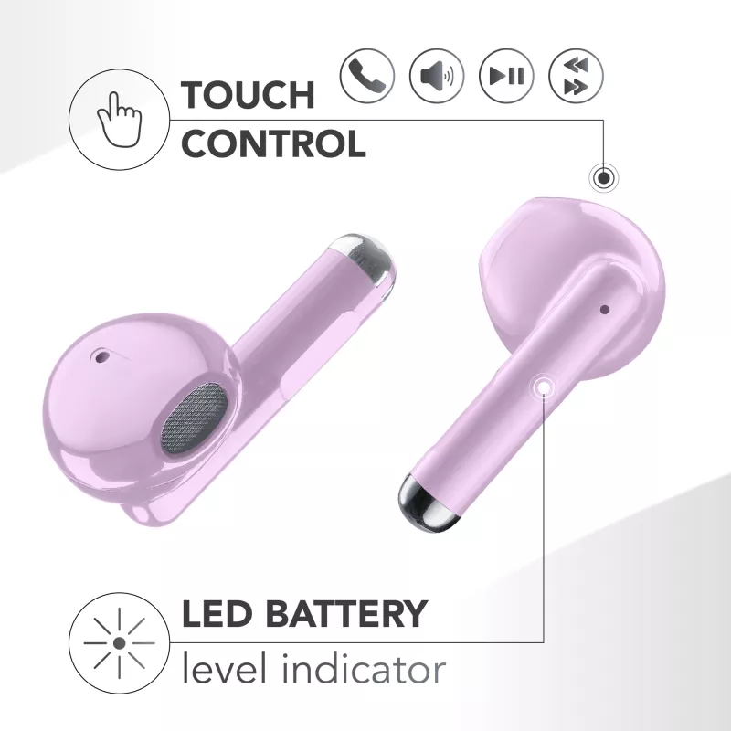 Music Sound Breeze Auricolari Bluetooth a capsula con custodia colorata