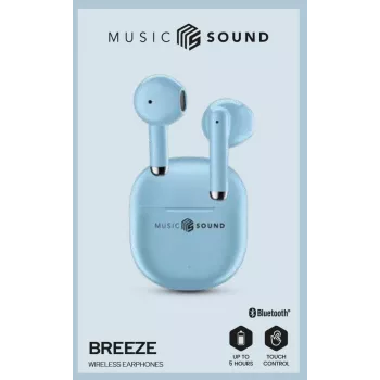 Music Sound Breeze Auricolari in-ear in stile capsula con custodia colorata