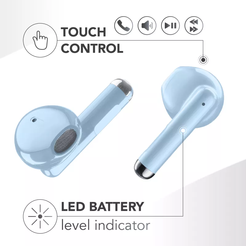 Music Sound Breeze Auricolari in-ear in stile capsula con custodia colorata