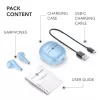 Music Sound Breeze Auricolari in-ear in stile capsula con custodia colorata