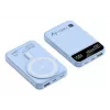 Techly I-CHARGE-10LCDBL Powerbank Litio-polimero (LiPo) 10000 mAh Ricarica wireless Blu