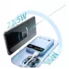 Techly I-CHARGE-10LCDBL Powerbank Litio-polimero (LiPo) 10000 mAh Ricarica wireless Blu
