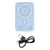 Techly I-CHARGE-10LCDBL Powerbank Litio-polimero (LiPo) 10000 mAh Ricarica wireless Blu