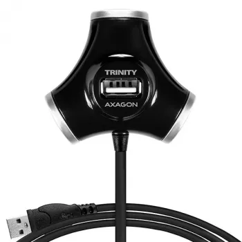 Axagon HUE-X3B hub interfacce USB 2.0 480 Mbit/s nero