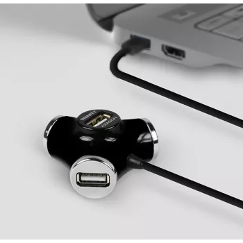 Axagon HUE-X3B hub interfacce USB 2.0 480 Mbit/s nero