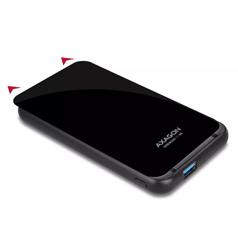 AXAGON EE25-S6B - case HDD / SSD - 2,5 pollici - SATA - Serial ATA II - Serial ATA III - 5 Gbit/s - connettività USB - nero