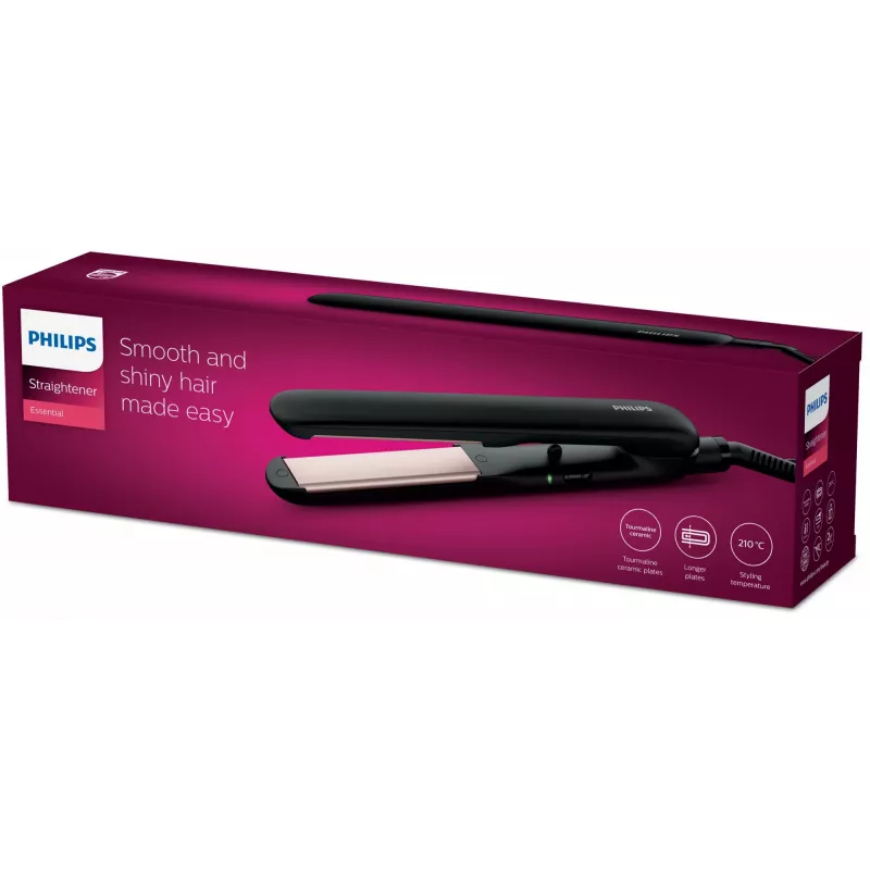 Philips Essential HP8321/00 piastra per capelli, nero