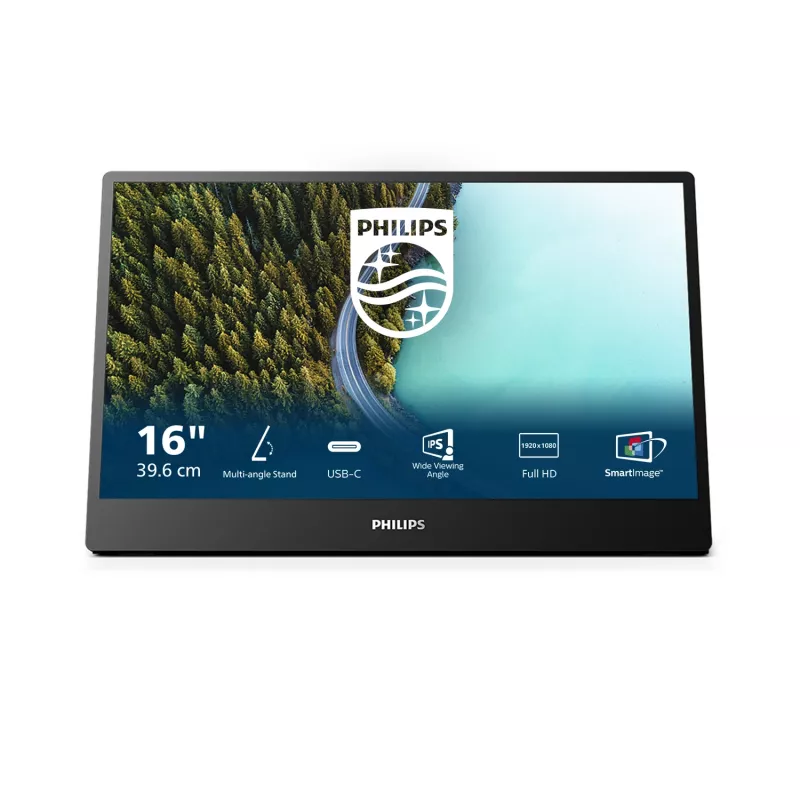Philips serie 3000 16B1P3302/01 monitor per computer 39,6 cm (15,6 pollici) 1920 x 1080 pixel Full HD LED nero
