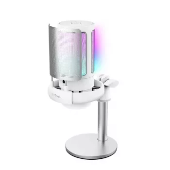 Trust GXT 238W Auron microfono per podcast grigio, bianco
