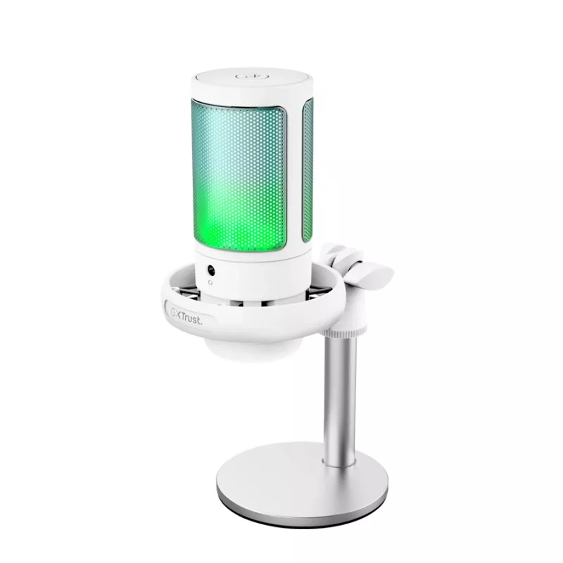Trust GXT 238W Auron microfono per podcast grigio, bianco
