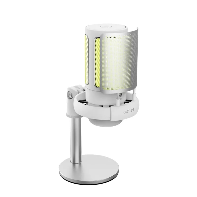 Trust GXT 238W Auron microfono per podcast grigio, bianco