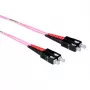 ACT Cavo patch in fibra ottica duplex LSZH multimodale 50/125 OM4 da 1,5 metri con connettori SC