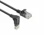 ACT Cavo patch slimline U/UTP CAT6A LSZH nero da 1,5 m con connettori RJ45 a 90° piegati verso il basso su dritto