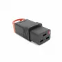 ACT C19 IEC Lock+ ricollegabile nero, PA190100BK, C19, dritto, connettore femmina, 250 V, 16 A, nero, rosso