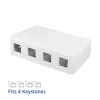 ACT placca keystone da parete vuota per 4 connettori femmina keystone