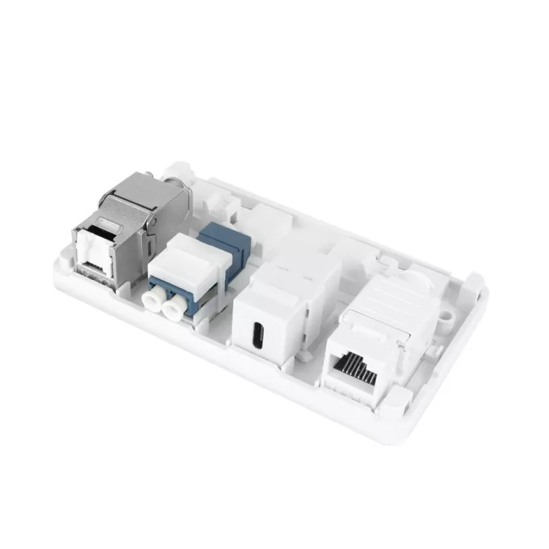 ACT placca keystone da parete vuota per 4 connettori femmina keystone