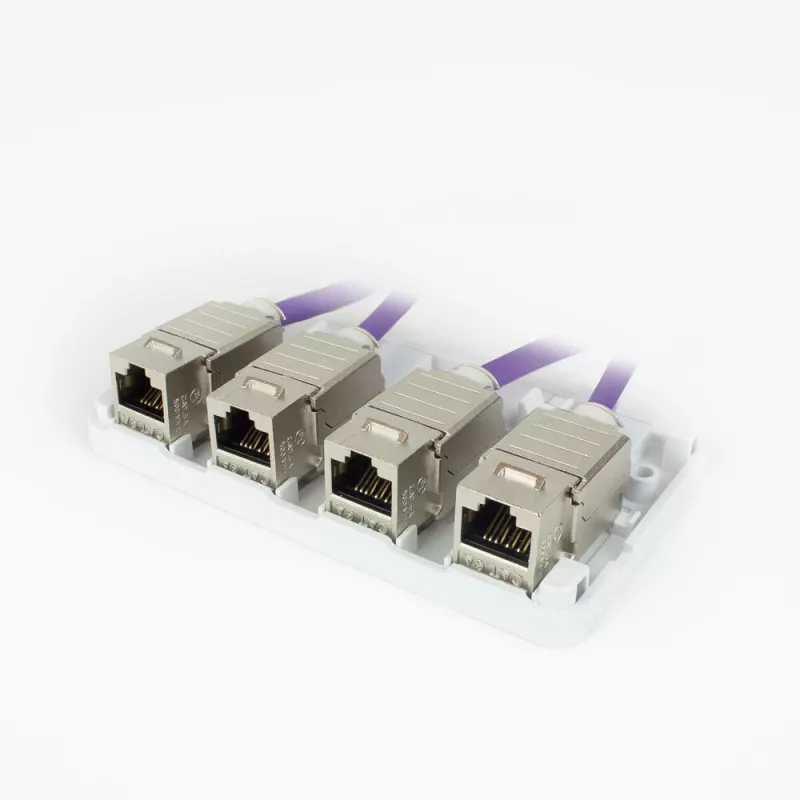 ACT placca keystone da parete vuota per 4 connettori femmina keystone