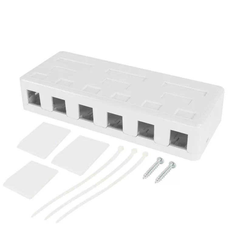 ACT placca keystone da parete vuota per 6 connettori femmina keystone