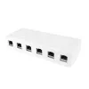 ACT placca keystone da parete vuota per 6 connettori femmina keystone