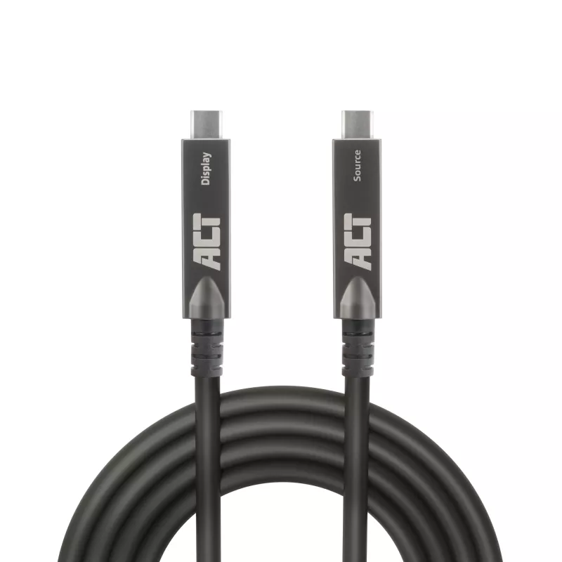 ACT cavo ottico attivo (AOC) USB-C 3.2 Gen2, per touch panel, video, dati, alimentazione, 5 m