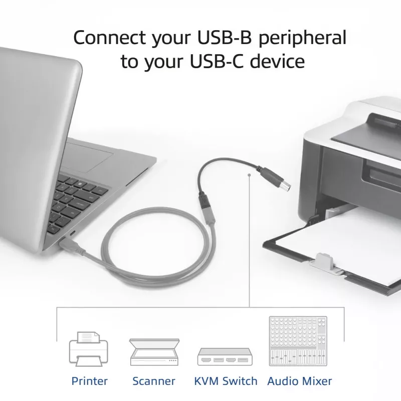 ACT cavo adattatore da connettore femmina USB-C a USB-B 2.0 per stampante 0,2 m