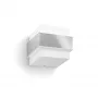 Philips myGarden applique da parete a pala 42W E27 senza lampadina, applique da esterno, acciaio inox, bianco, acciaio inox, plastica, IP44, giardino, terrazza, II