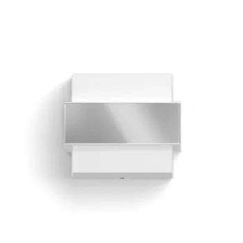 Philips myGarden applique da parete a pala 42W E27 senza lampadina, applique da esterno, acciaio inox, bianco, acciaio inox, plastica, IP44, giardino, terrazza, II