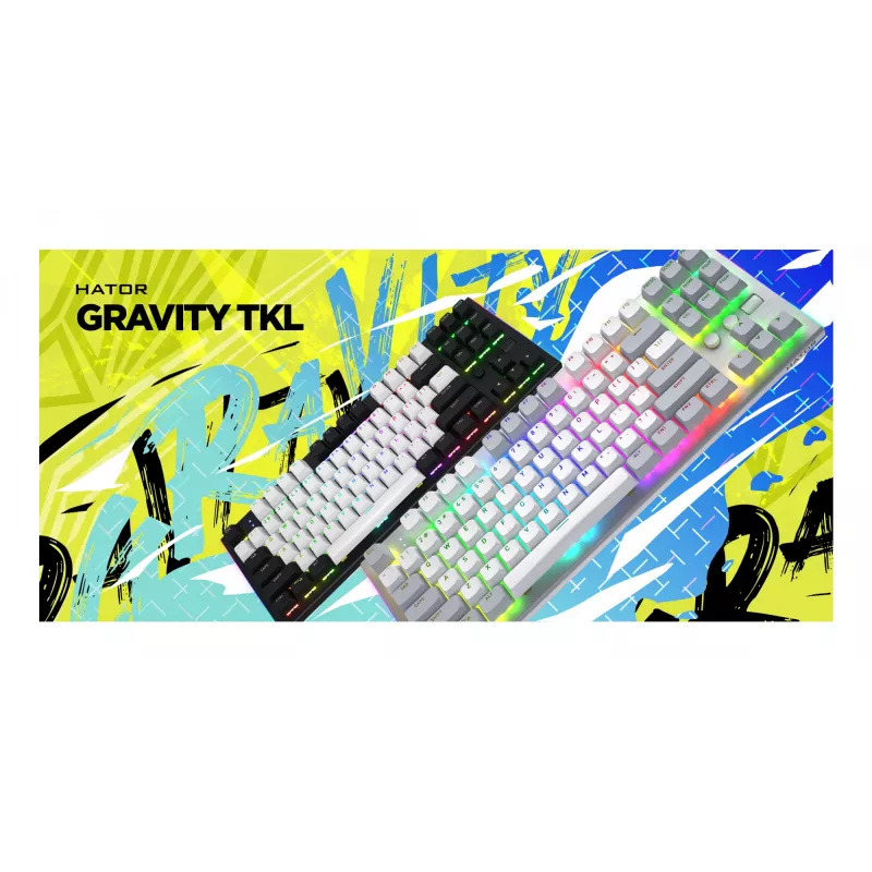 HATOR Gravity TKL tastiera gaming USB QWERTY US English nero