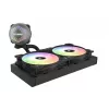 Zalman ALPHA24 nero dissipatore a liquido per CPU radiatore 280 mm 2 ventole da 140 mm pompa ARGB dual processor all-in-one 12 cm