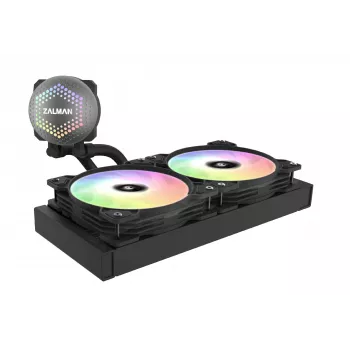 Zalman ALPHA24 nero dissipatore a liquido per CPU radiatore 280 mm 2 ventole da 140 mm pompa ARGB dual processor all-in-one 12 cm