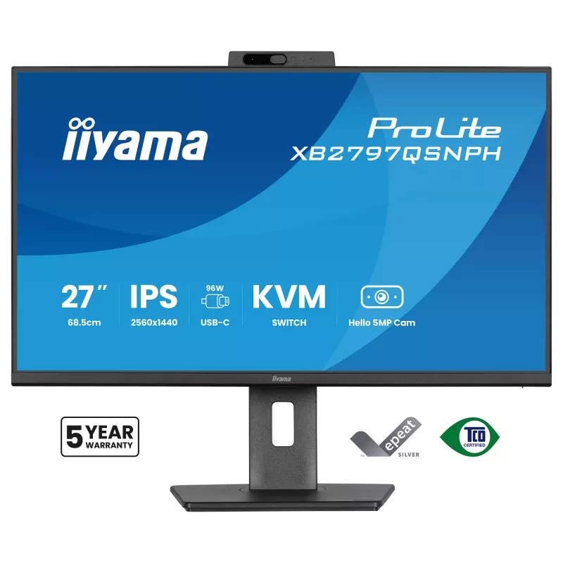 iiyama ProLite XB2797QSNPH-B1 monitor 27 pollici QHD IPS 75Hz