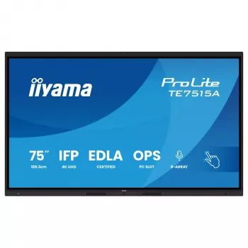 iiyama ProLite TE7515A-B2AG display touch interattivo 75 pollici 4K